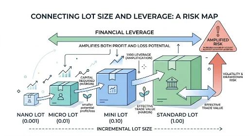 Lot Size and Leverage Connection