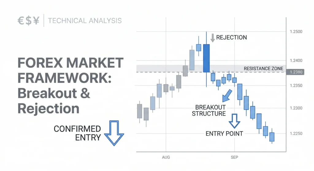 Forex Market Analysis entry confirmation with rejection candle