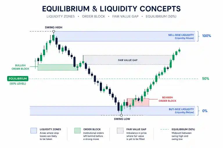 Equilibrium and Smart Money Concept