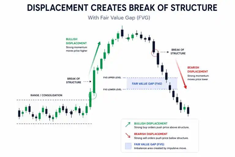 Displacement and Market Structure